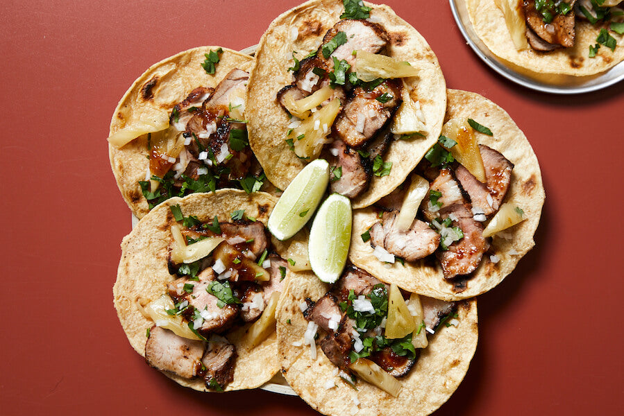 Pork neck tacos