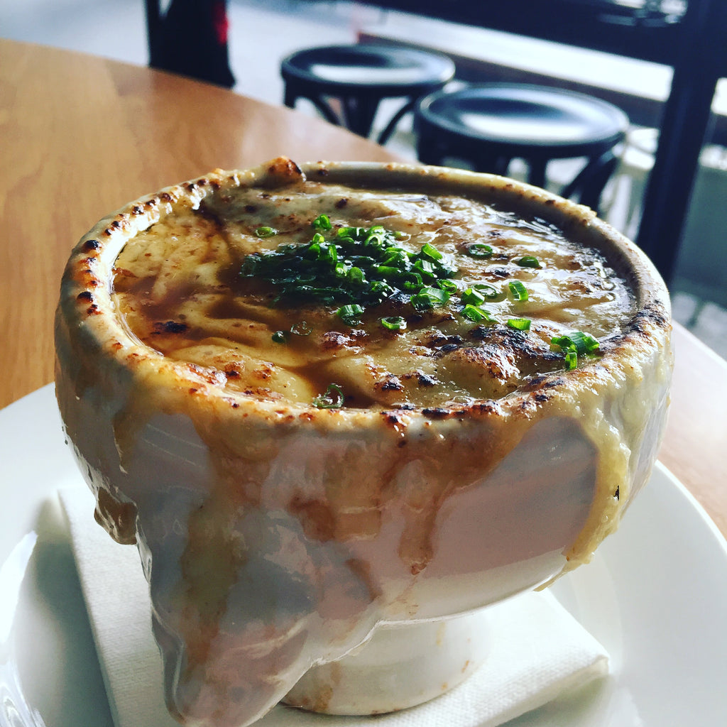 French onion & oxtail soup