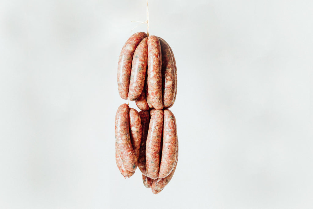 Beef and Confit Onion Sausage, 5PC