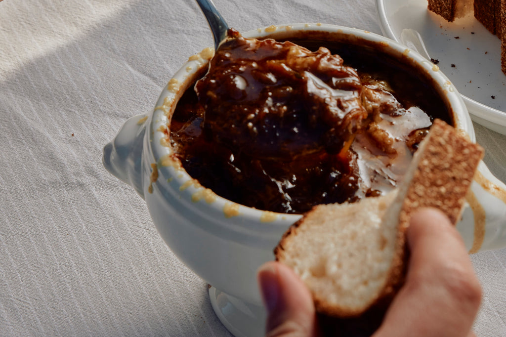 Oxtail French onion soup